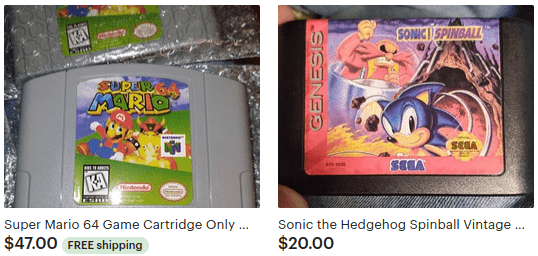 buy vintage video games 90s
