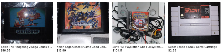 buy vintage video games 90s
